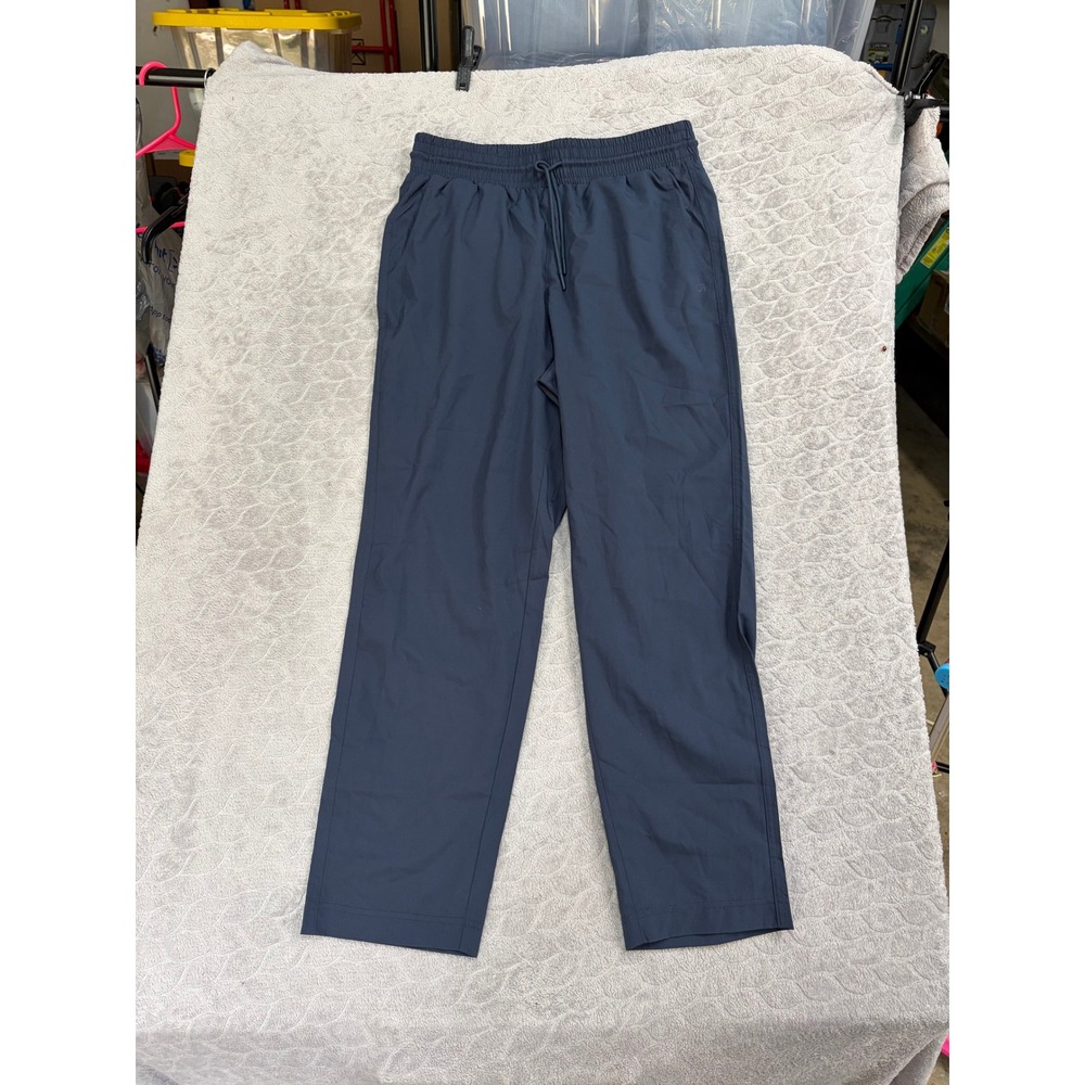 GapFit Mens Navy Blue Elastic Waist Drawstring Athletic Activewear Pants Medium